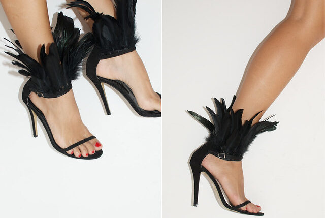 Stepping into Elegance: The Timeless Appeal of Black Feather Heels