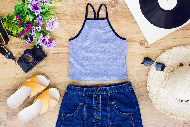 Denim Tube Top