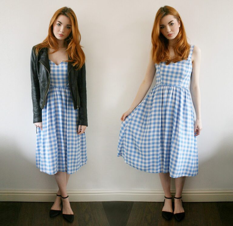 Unleashing Your Inner Fashionista with a Blue Gingham Dress