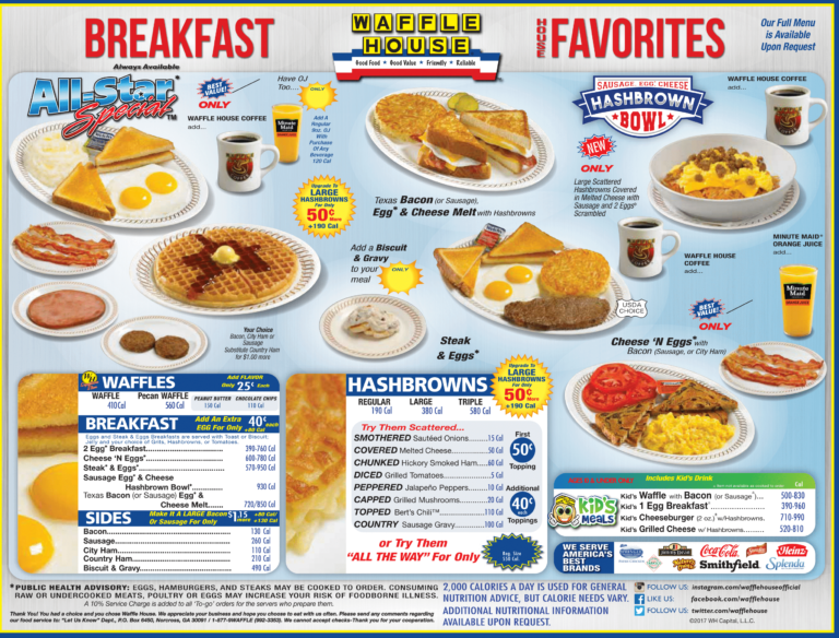 Exploring the Delicious Waffle House Menu: A Foodie’s Guide