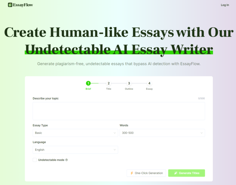 EssayFlow Review: Innovative AI Essay Writer and Free Essay Generator That Beats AI Detection