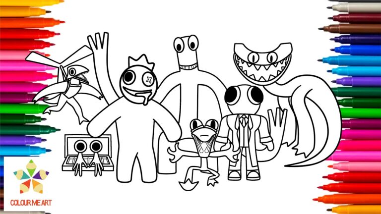 Rainbow Friends Coloring Pages