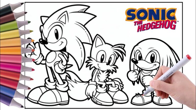 Sonic the Hedgehog Coloring Pages