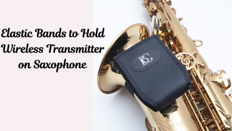 Elastic Bands to Hold Wireless Transmitter on Saxophone