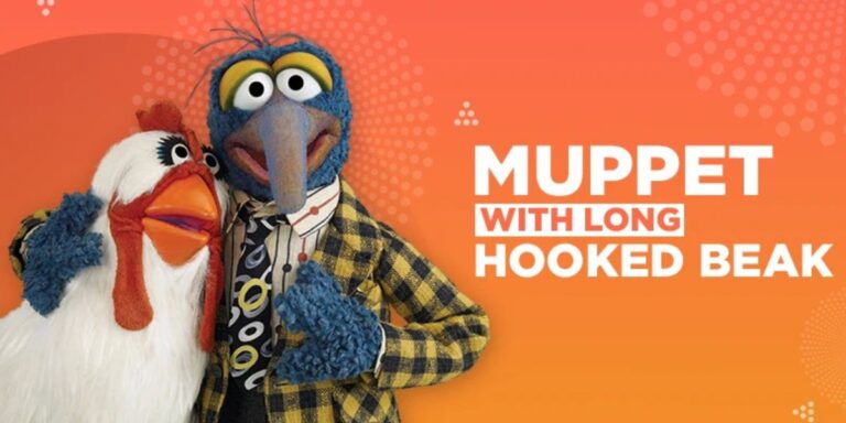 Muppet with a Long Hooked Beak