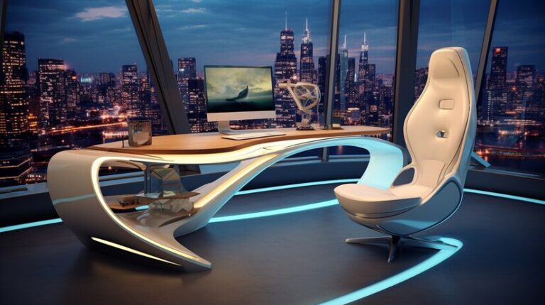 White Futuristic Engineering Gaming Setup