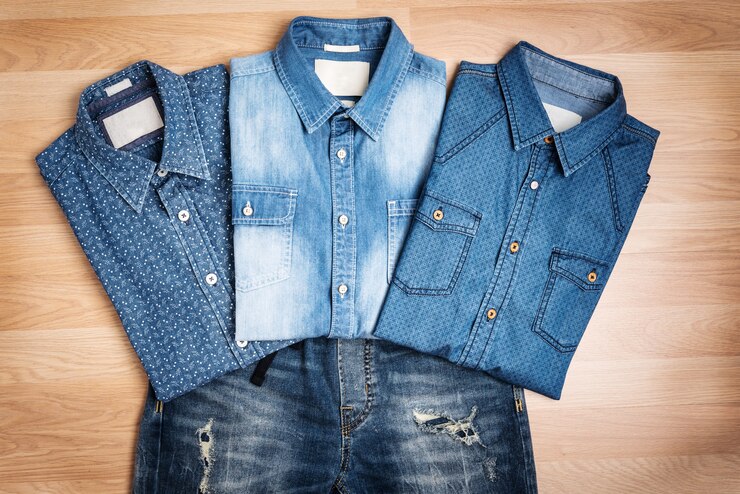 Shop Denim Chambray Shirts on Sale